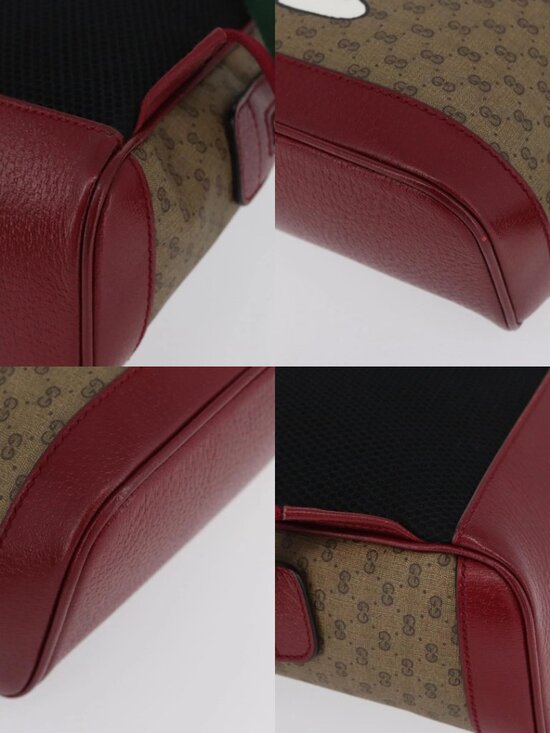 GUCCI Micro GG Supreme Doraemon Backpack PVC Beige Gold 647816 Auth LNZ825SAM main image 10